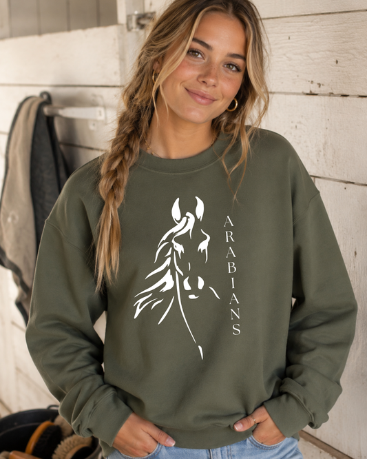 Arabian Horse Graphic Sweatshirt,