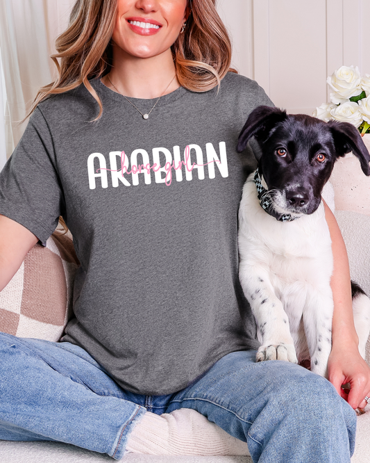 Arabian Horse Girl Graphic T Shirt
