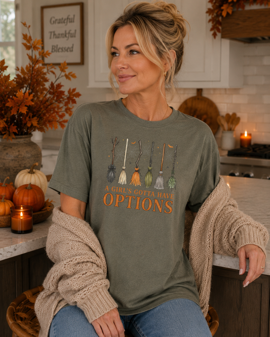 Girls Gotta have Options Graphic T-Shirt