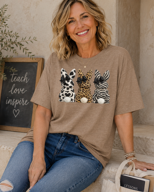 Bunny Trio Graphic T-Shirt