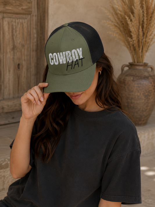 Cowboy Hat Snapback Trucker Cap