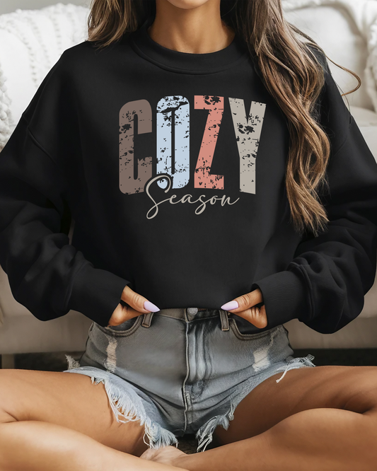 Cozy Season Pastel Graphic Sweatshirt