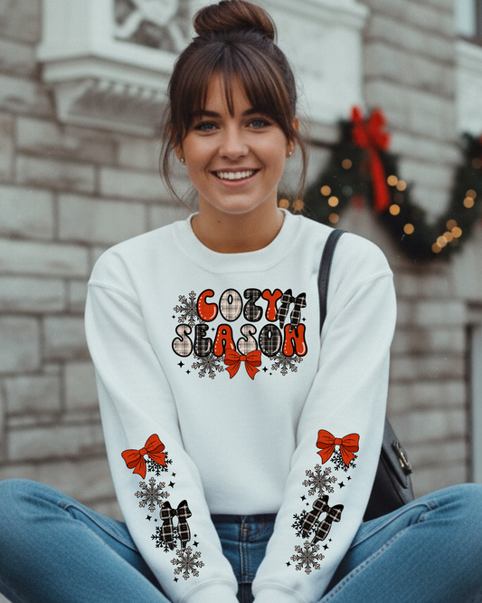 Cozy Season Graphic Sweatshirt - Sleeve