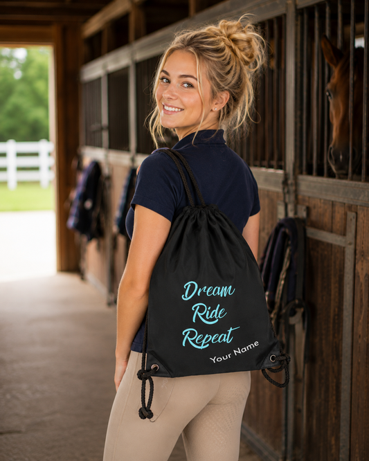 Dream Ride Repeat  Personalized Helmet/Gear Bag