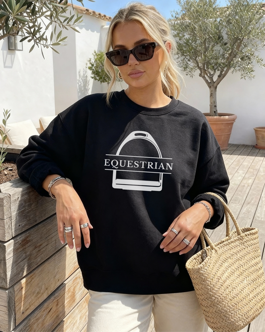 Equestrian Stirrup Graphic Sweatshirt,