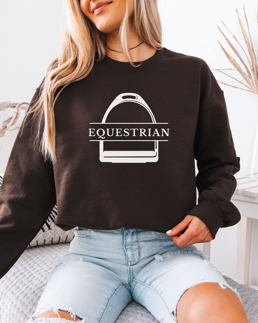 Equestrian Stirrup Graphic Sweatshirt,