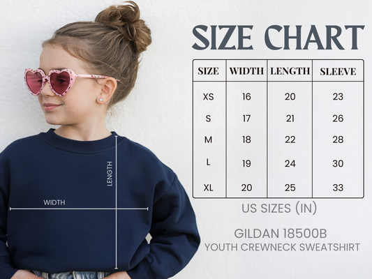 White Pony Youth Crewneck Sweatshirt
