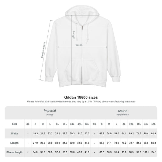 Huron Equestrian Unisex Full Zip Hooded Sweatshirt