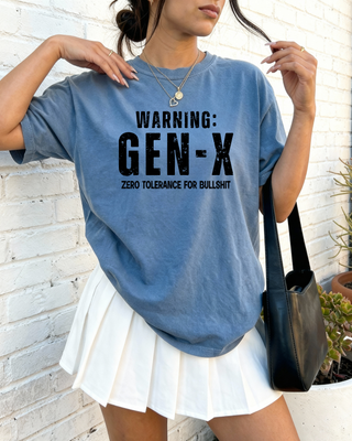 Warning Gen X Graphic T Shirt