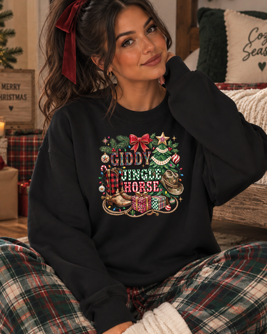 Giddy Jingle Horse Graphic Sweatshirt