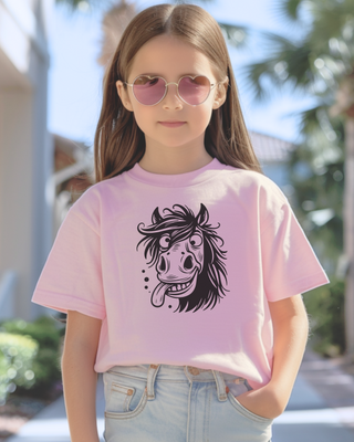 Goofy Horse Youth Graphic T-Shirt
