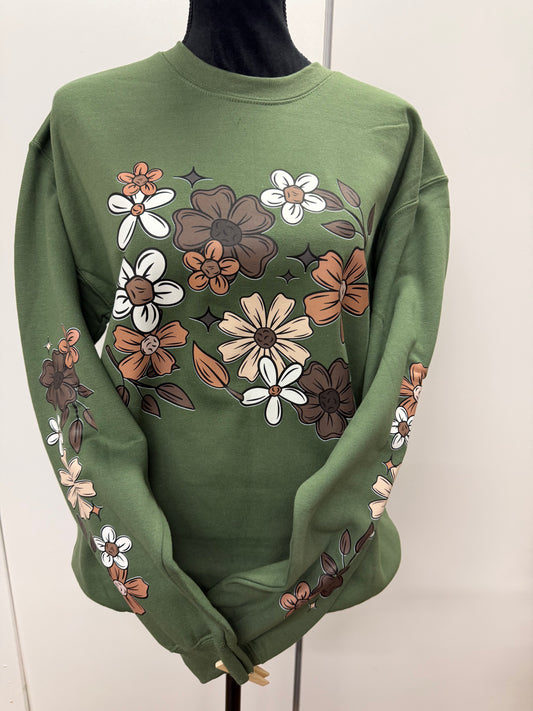 Brown Daisys Sleeves