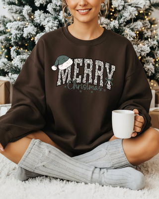 Merry Christmas Camo Graphic Sweatshirt