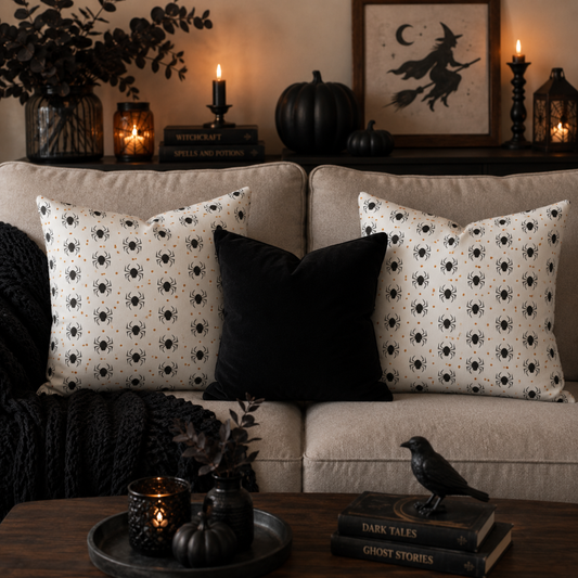 Spider Pattern Pillow Cover