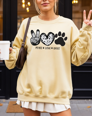Peace Love Dogs Graphic Sweatshirt