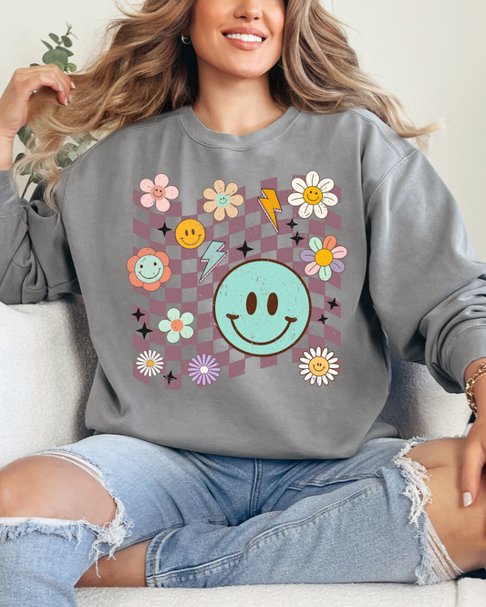 Smiley Graphic Sweatshirt