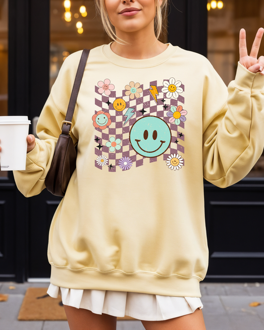 Smiley Graphic Sweatshirt