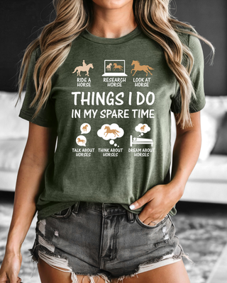 Equestrian Things I Do Graphic T Shirt
