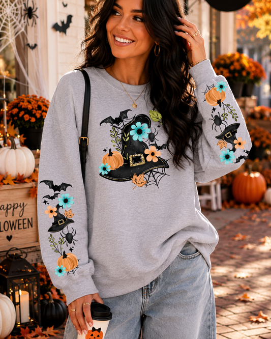 Witch Hat - Sleeves Graphic Sweatshirt