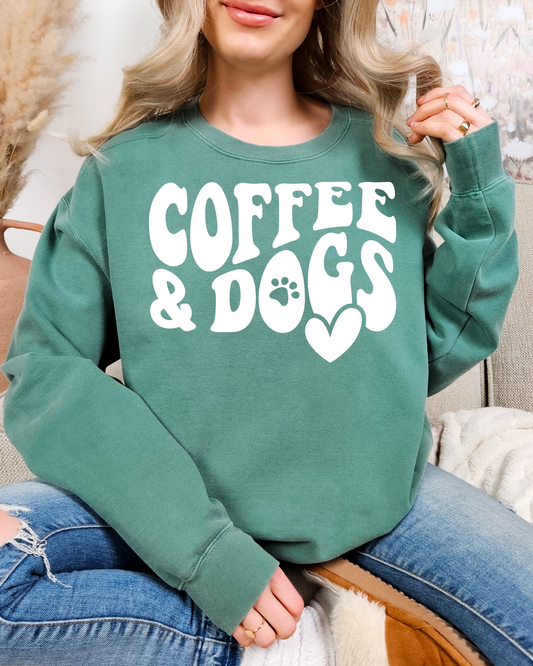 Coffee & Dogs Graphic Sweatshirt