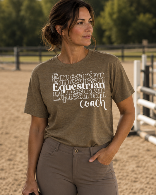 Equestrian Coach Graphic T Shirt