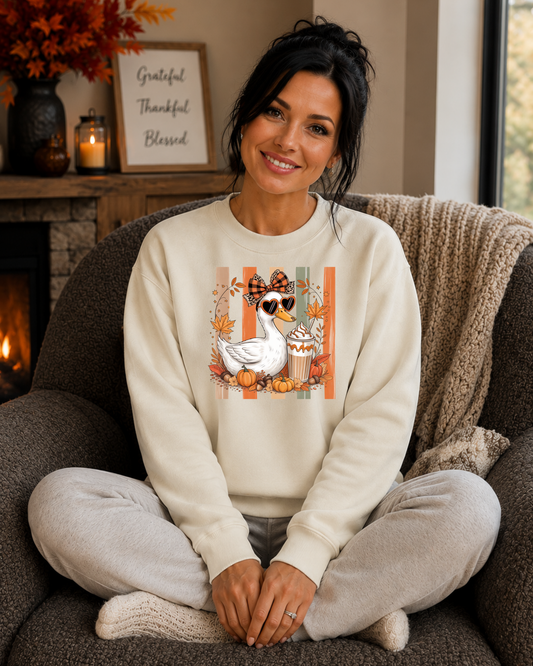 Duck & Coffee Graphic Sweatshirt