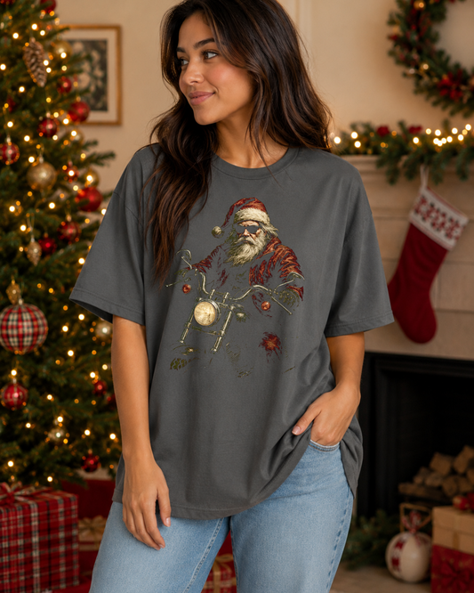Harley Santa Graphic T Shirt