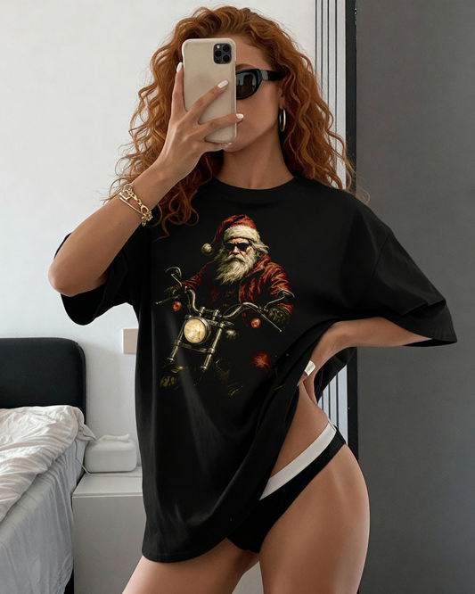 Harley Santa Graphic T Shirt