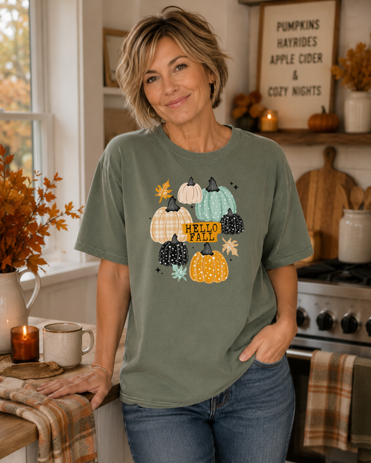 Hello Fall Graphic T Shirt