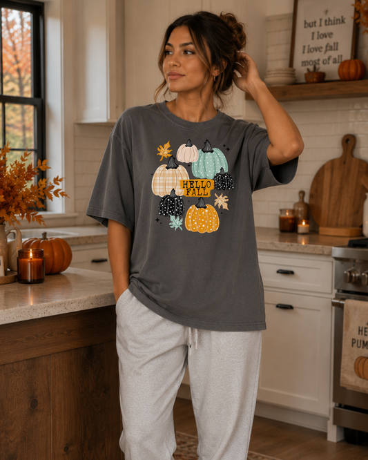 Hello Fall Graphic T Shirt