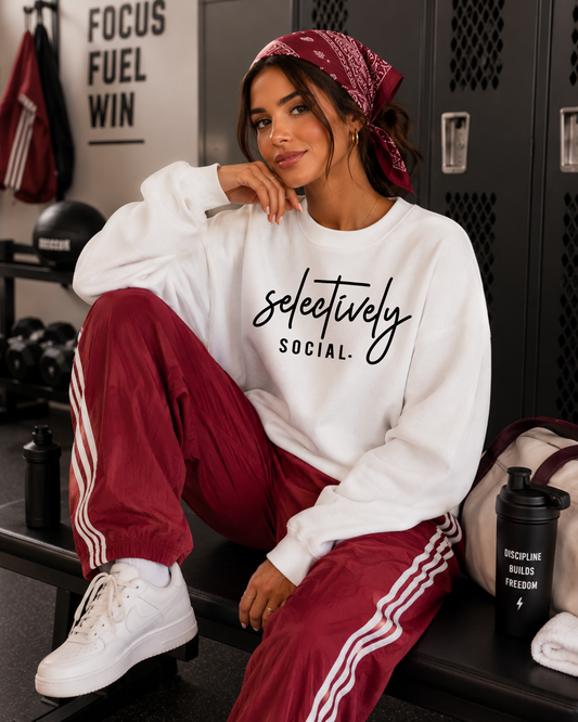 Selectively Social Graphic Sweatshirt