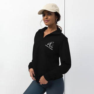 Apex Embroidered 3/4 Zip Unisex fleece pullover